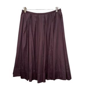 Anthropologie  Size 2 brown a-line full mini skirt lined